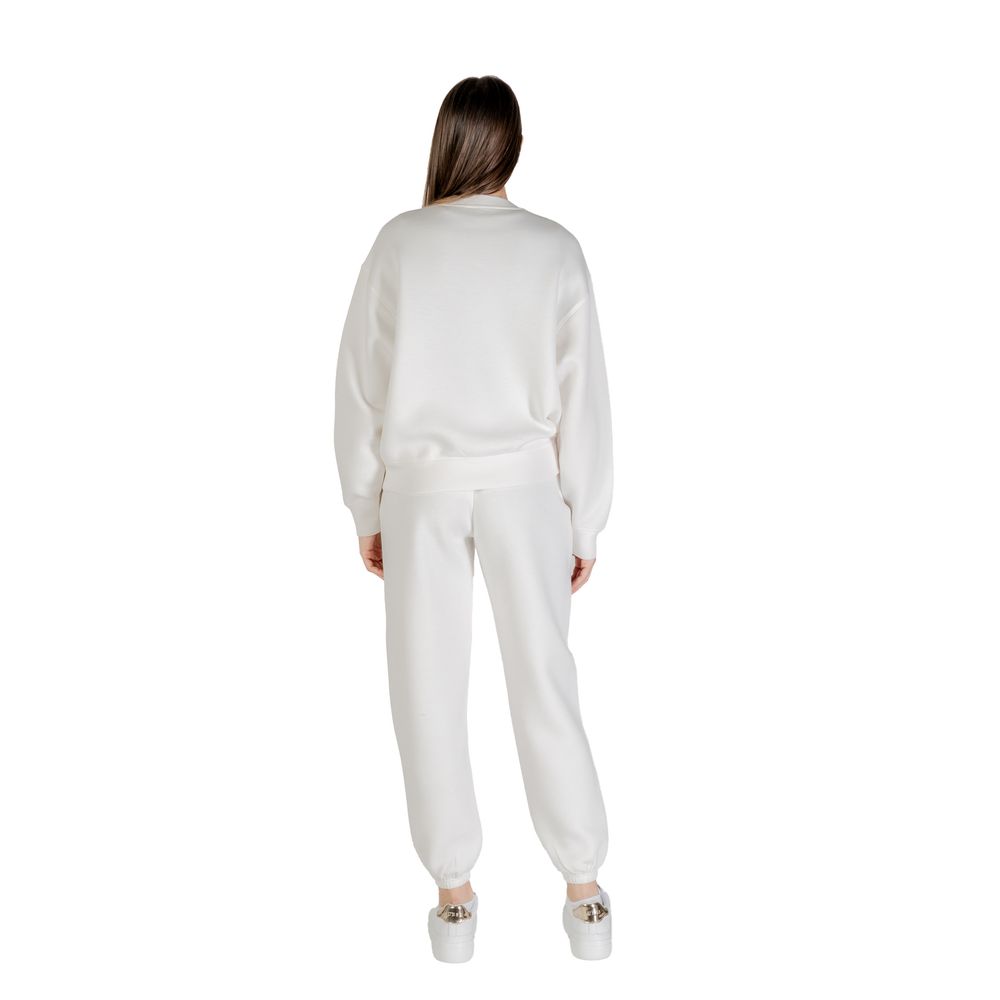 Guess Active Cremefarbenes Viskose-Sweatshirt