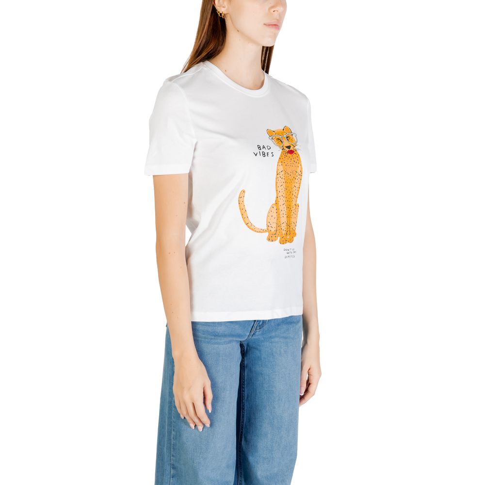 Only Weißes T-Shirt aus Bio-Baumwolle