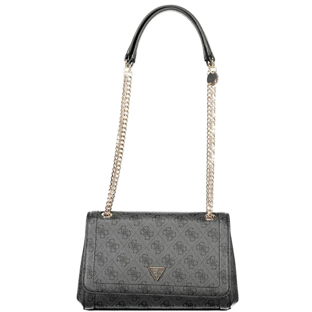 Guess Jeans Schwarz Polyethylen Frauen Handtasche