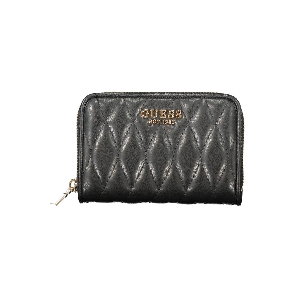 Guess Jeans Schwarzes Polyethylen Portemonnaie für Frauen