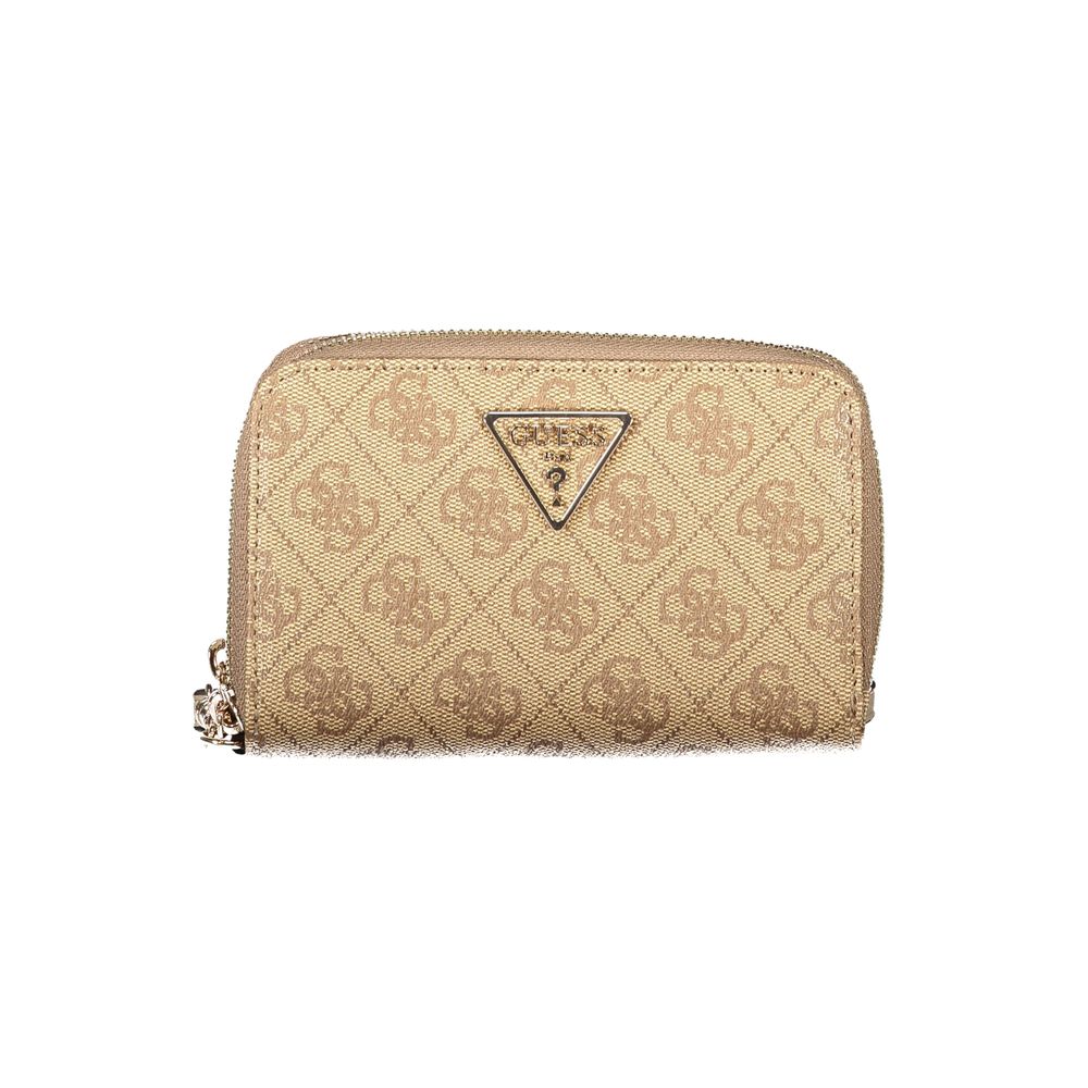 Guess Jeans Beige Polyethylen Damen Geldbörse