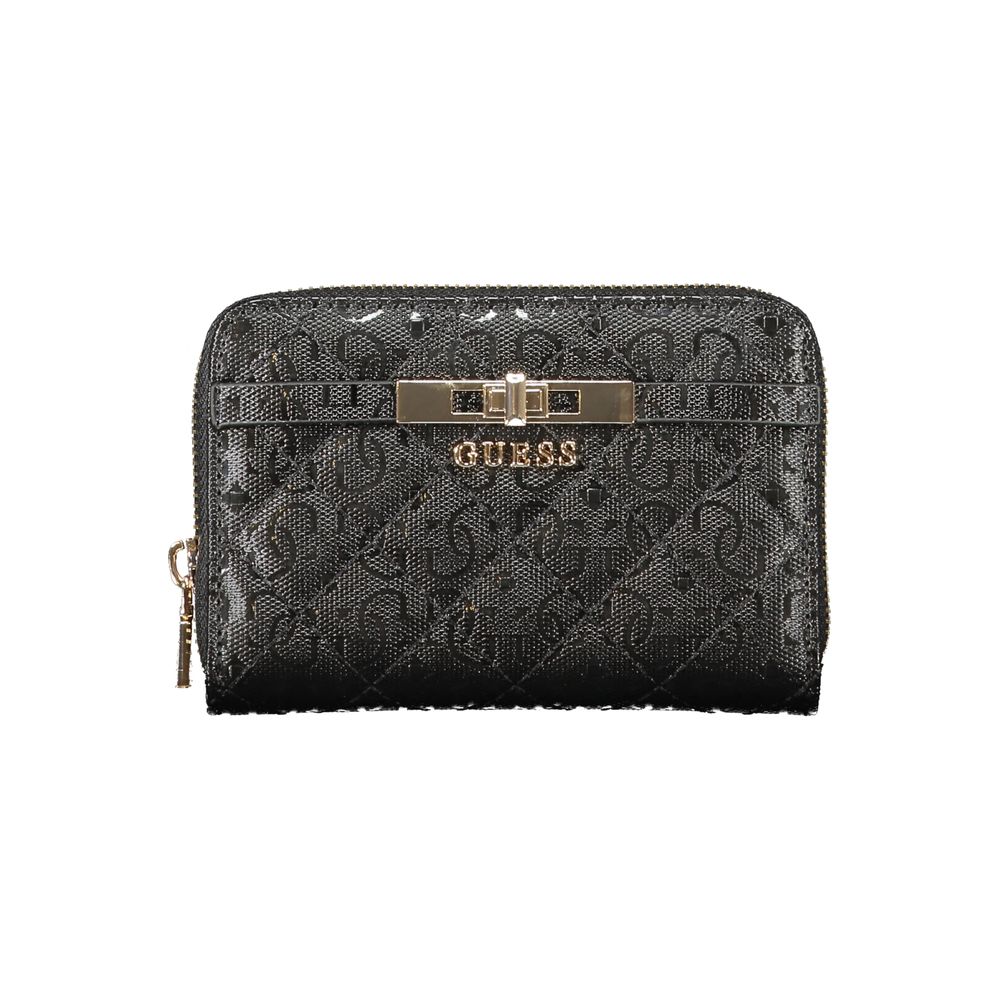 Guess Jeans Schwarzes Polyethylen Portemonnaie für Frauen