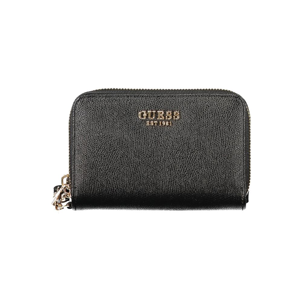 Guess Jeans Schwarzes Polyethylen Portemonnaie für Frauen
