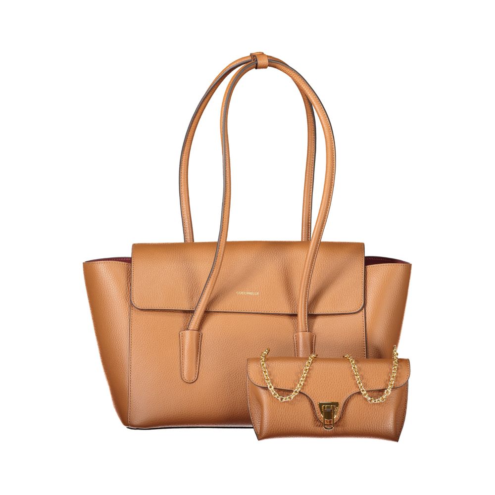 Coccinelle Braunes Leder Frauen Handtasche
