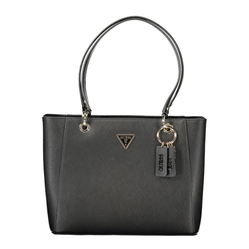 Guess Jeans Schwarz Polyethylen Frauen Handtasche