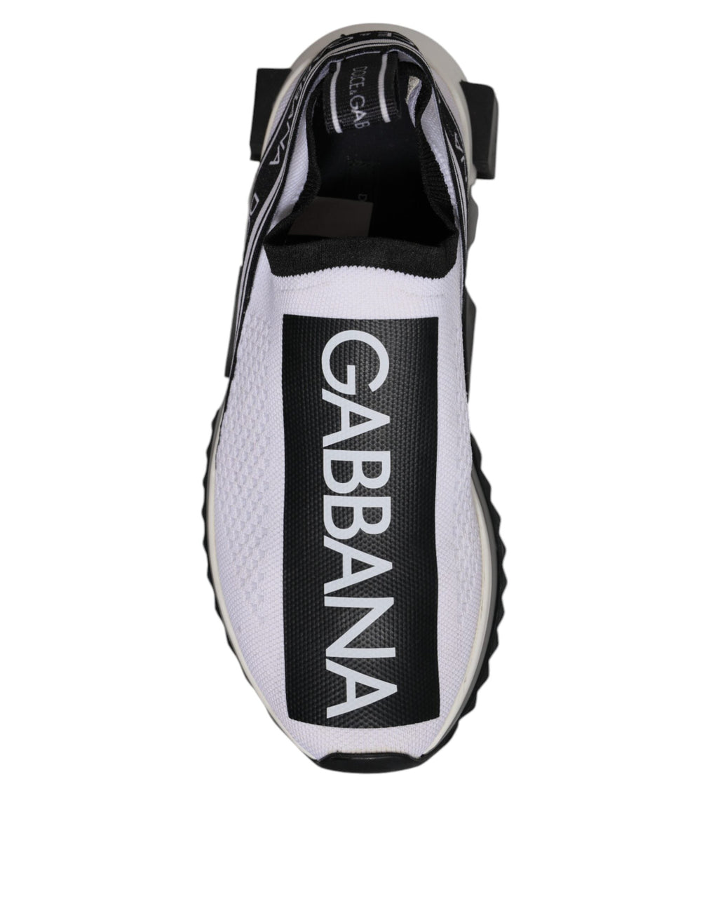 Dolce & Gabbana Schwarz Weiß Slip On Sorrento Sneakers Schuhe
