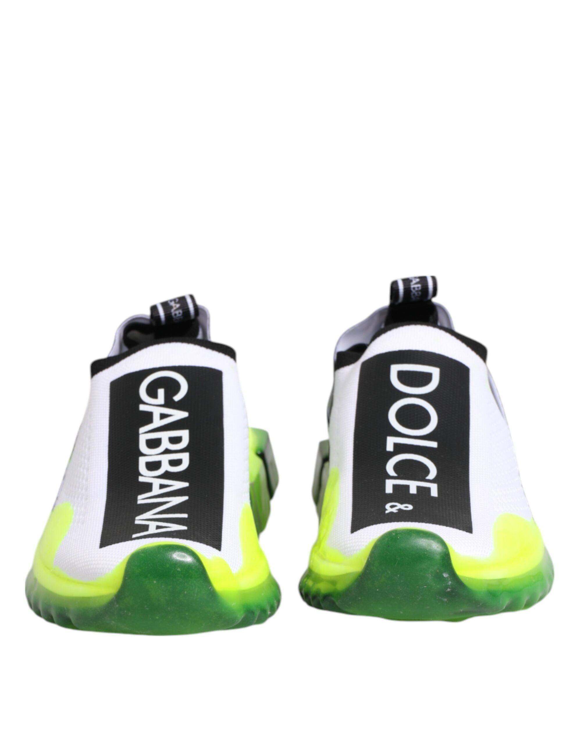 Dolce & Gabbana Schwarz Weiß Slip On Sorrento Sneakers Schuhe