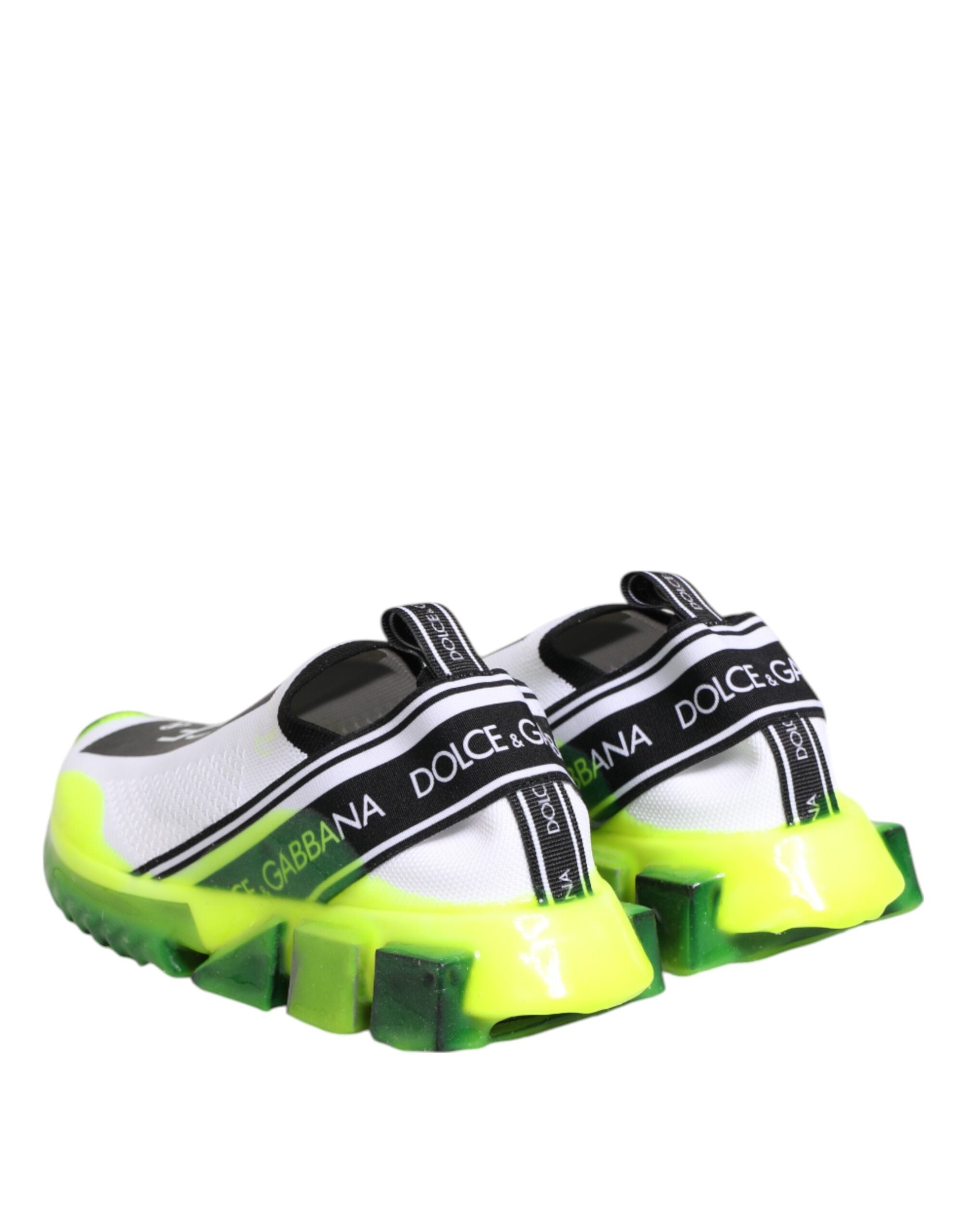 Dolce & Gabbana Schwarz Weiß Slip On Sorrento Sneakers Schuhe