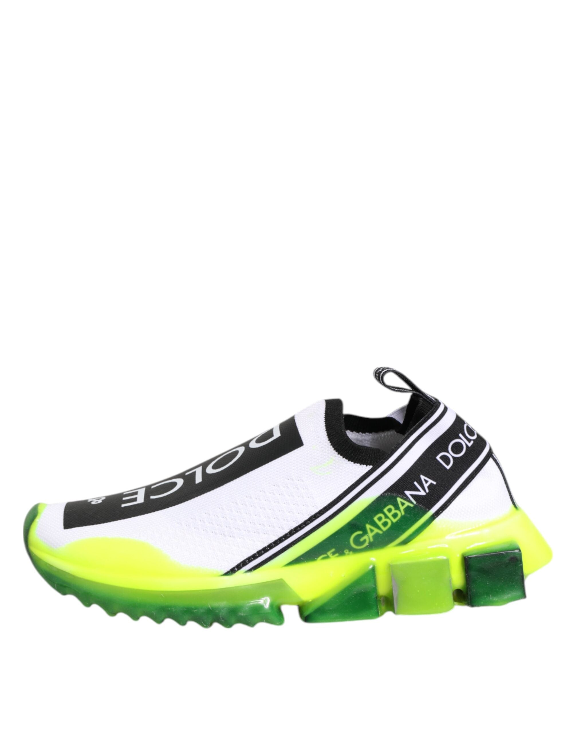 Dolce & Gabbana Schwarz Weiß Slip On Sorrento Sneakers Schuhe