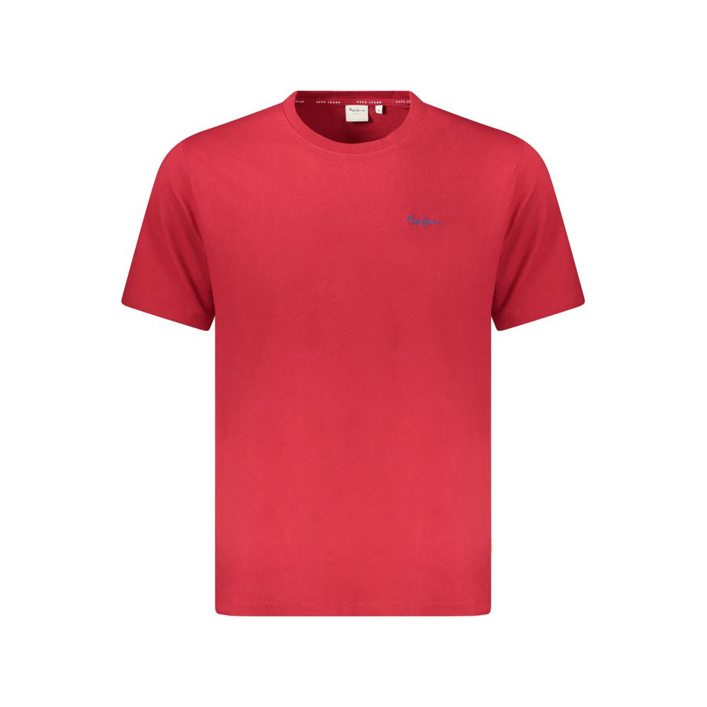 Pepe Jeans Rotes Baumwolle Männer T-Shirt