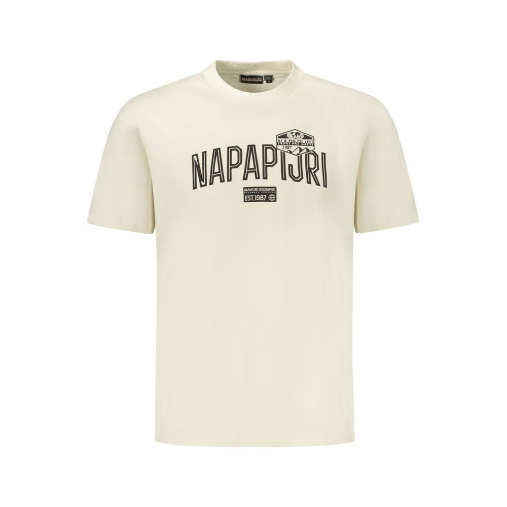 Napapijri Beige Baumwolle Männer T-Shirt
