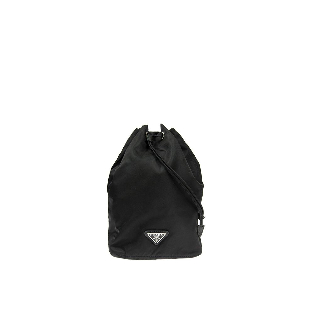 Prada Kordelzugtasche aus Nylon und Leder