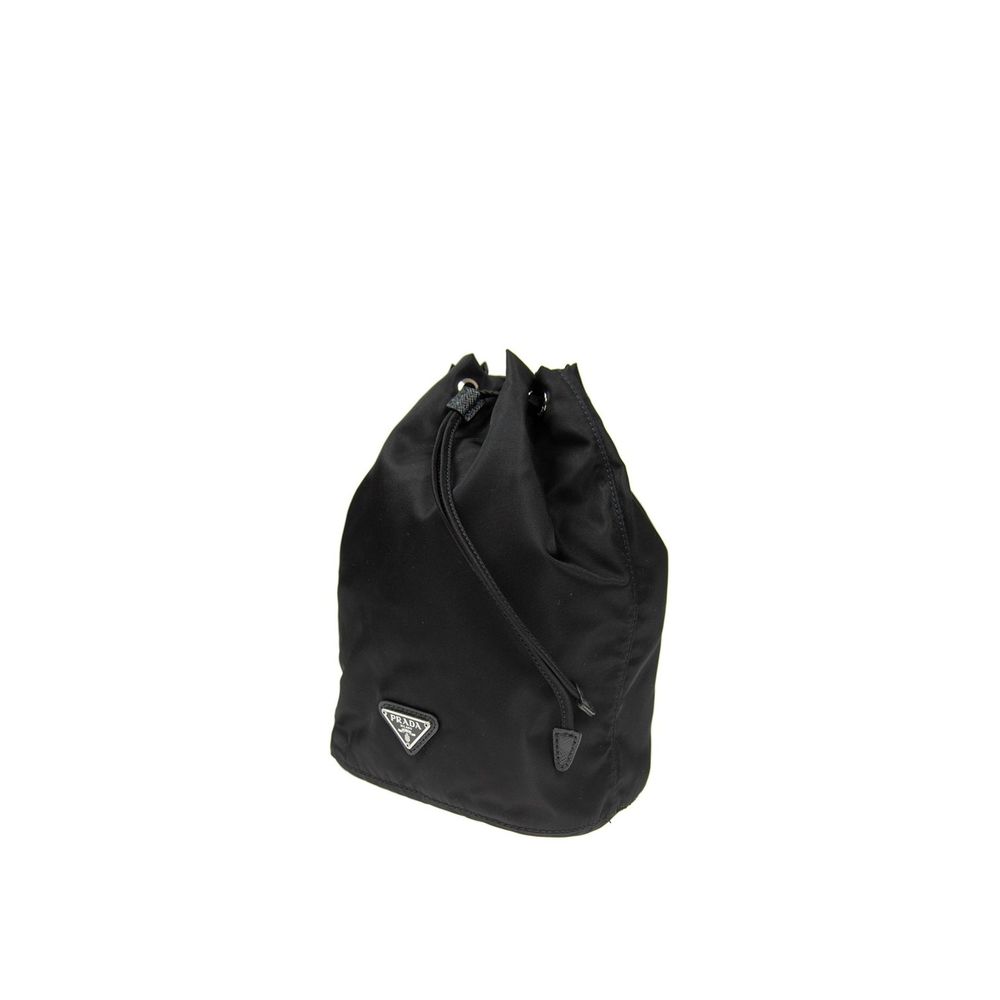 Prada Kordelzugtasche aus Nylon und Leder