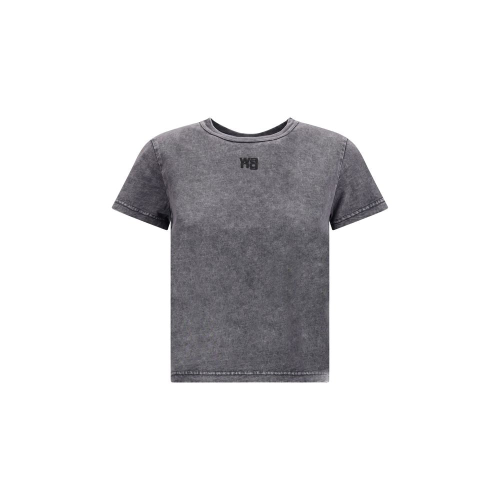 Alexander Wang Graues Baumwoll-T-Shirt
