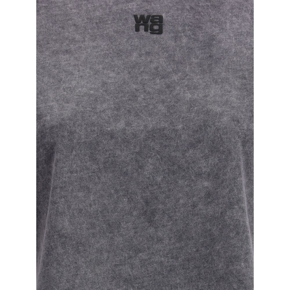 Alexander Wang Graues Baumwoll-T-Shirt