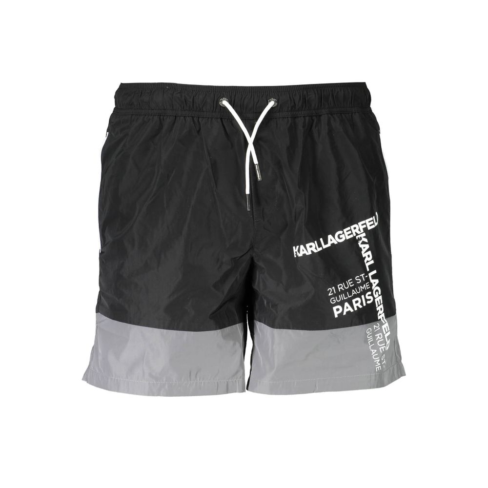 Karl Lagerfeld Schwarze Polyester-Badebekleidung