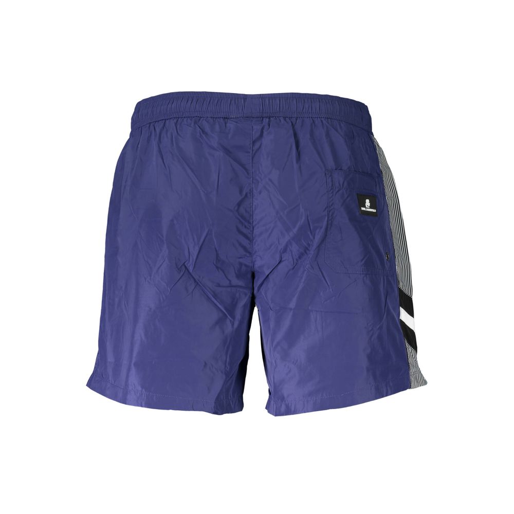 Karl Lagerfeld Blaue Polyester-Badebekleidung