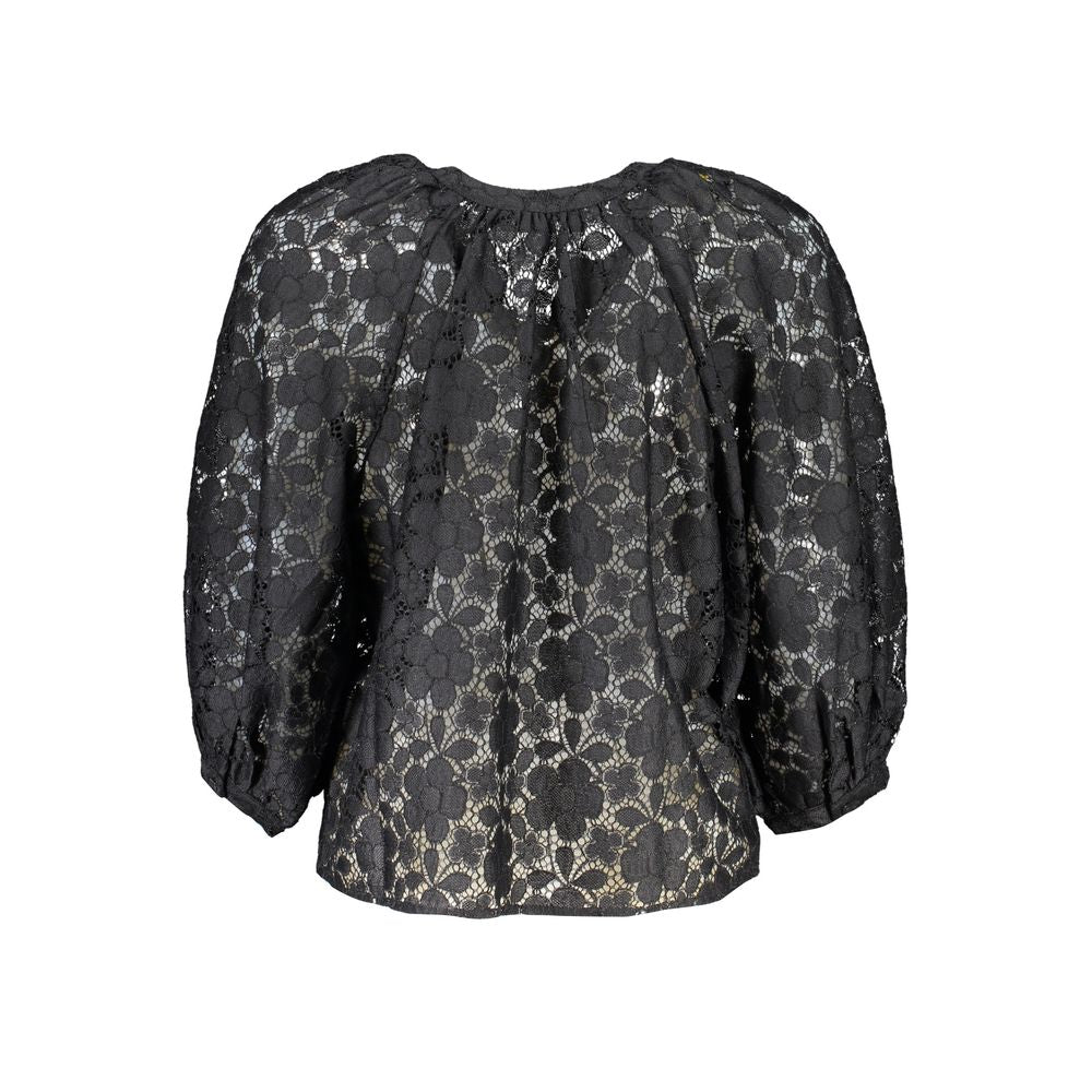 Desigual Schwarzes Polyesterhemd