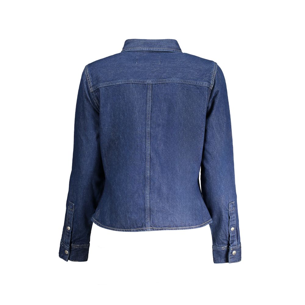 Calvin Klein Blaues Baumwollhemd