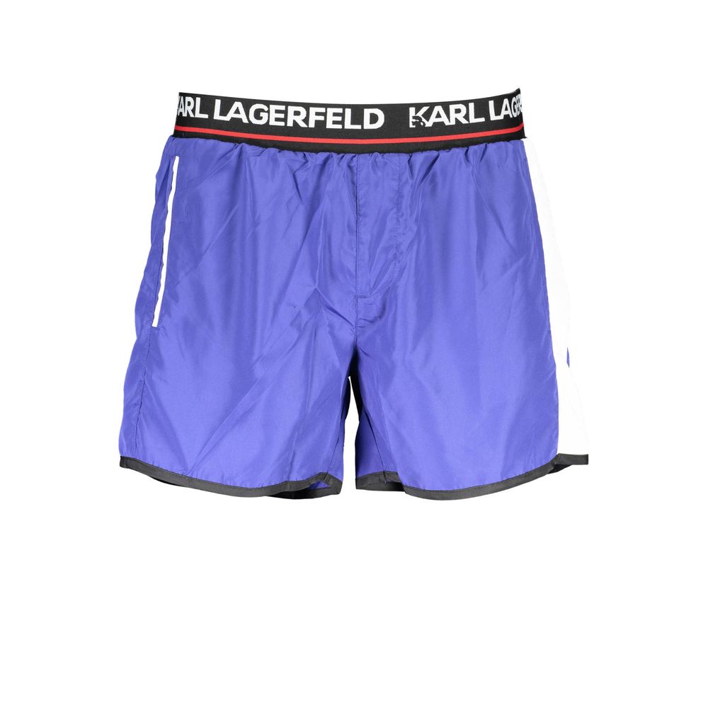 Karl Lagerfeld Blaue Polyester-Badebekleidung