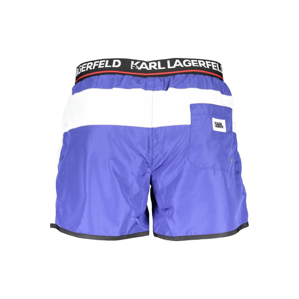 Karl Lagerfeld Blaue Polyester-Badebekleidung