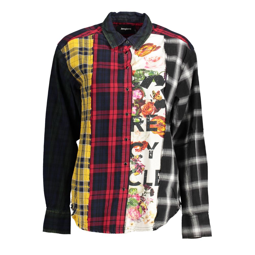 Desigual Schwarzes Baumwollhemd