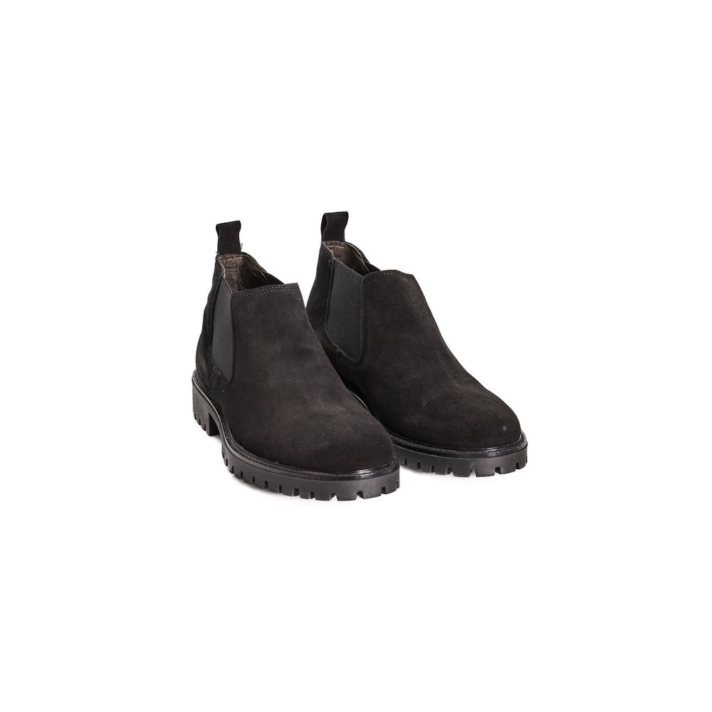 Roberto Pepe Luxury Schwarzer Kalbsleder Herrenstiefel