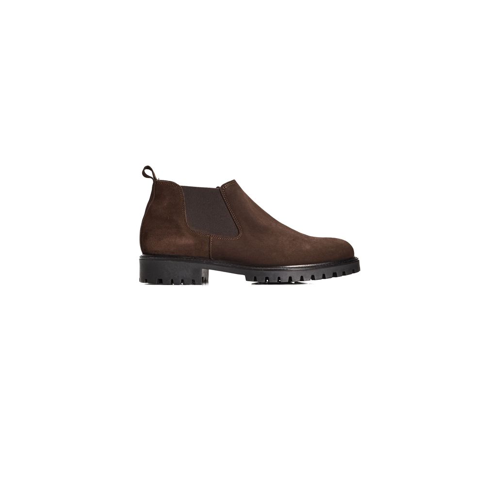 Roberto Pepe Luxury Braune Herren-Stiefeletten aus Kalbsleder