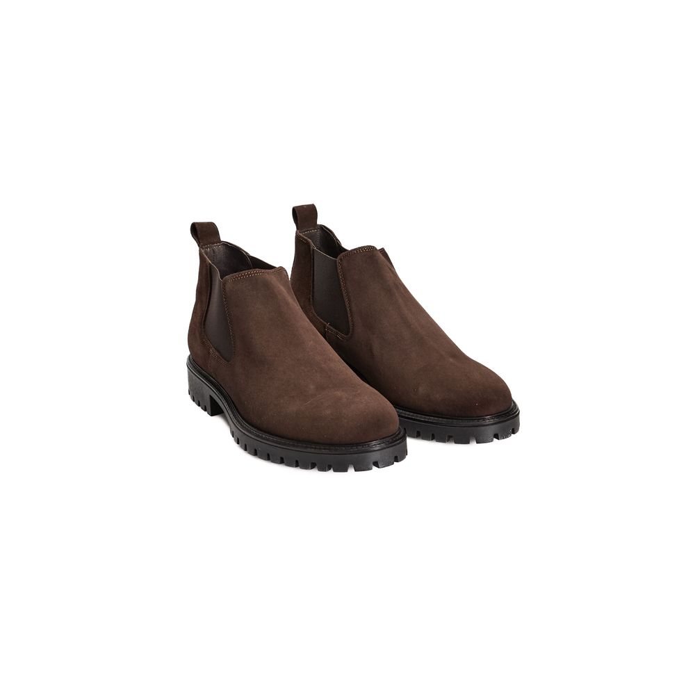 Roberto Pepe Luxury Braune Herren-Stiefeletten aus Kalbsleder