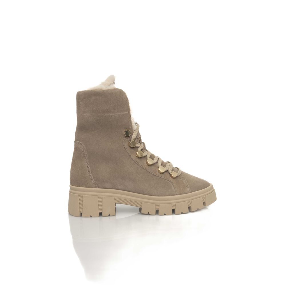 Cerruti 1881 Stiefel aus beigem Rindsleder