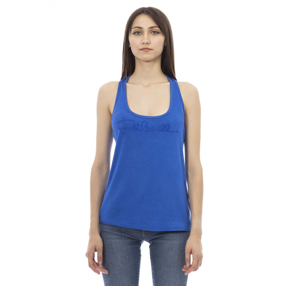 Just Cavalli Blaues Viskose-Tank-Top