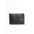Trussardi Black Leather Men Clutch