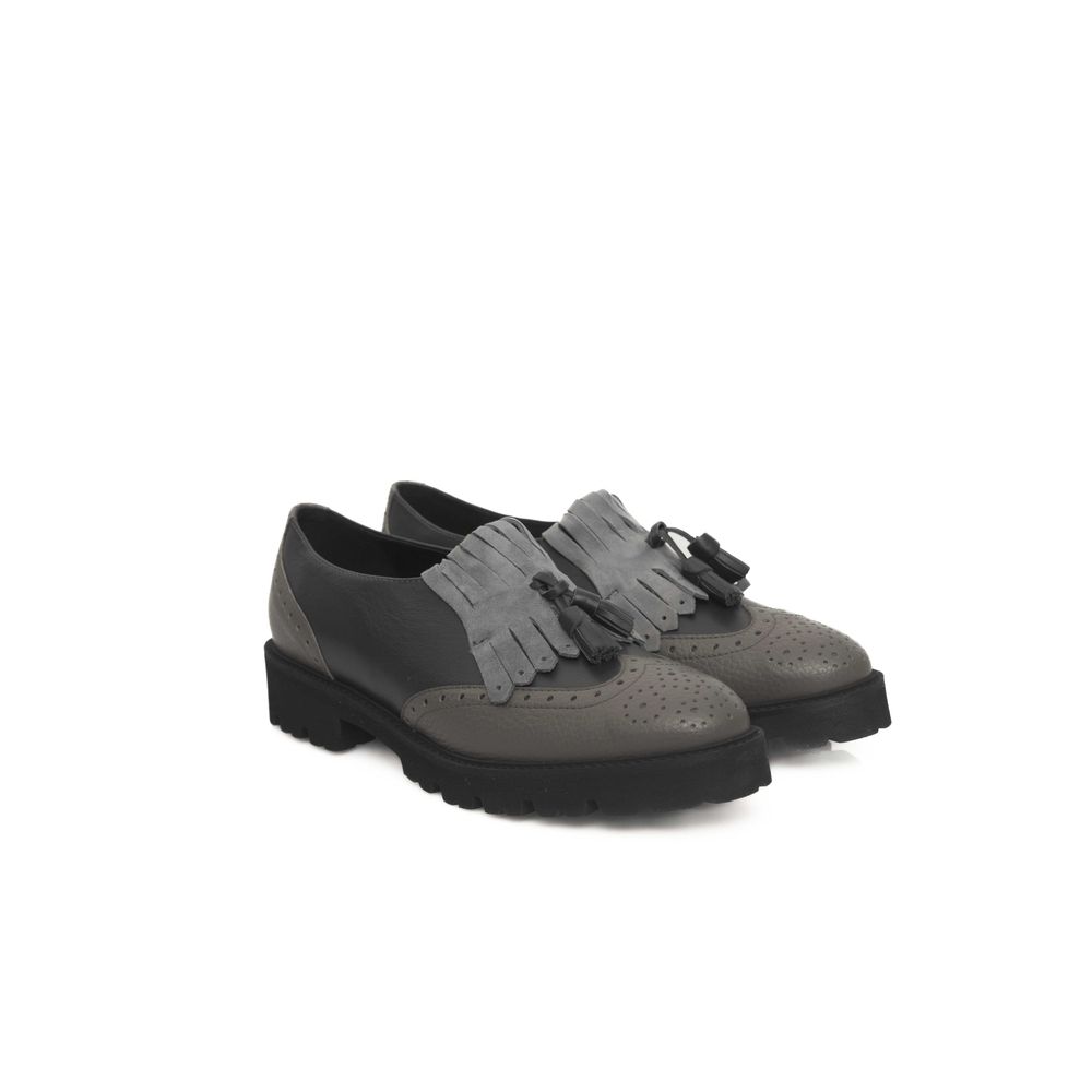 Cerruti 1881 Loafer aus grauem Rindsleder