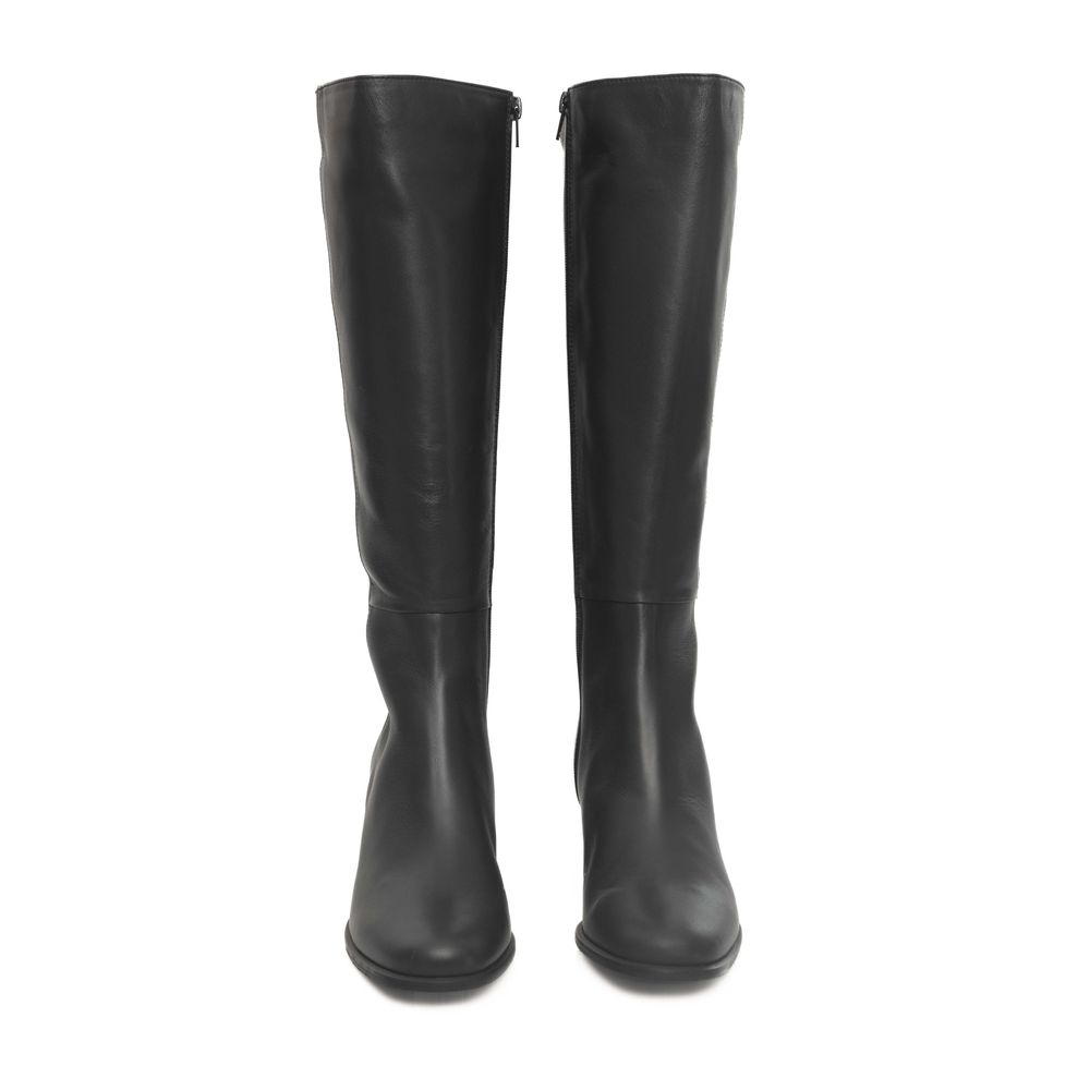 Cerruti 1881 Stiefel aus grauem Rindsleder