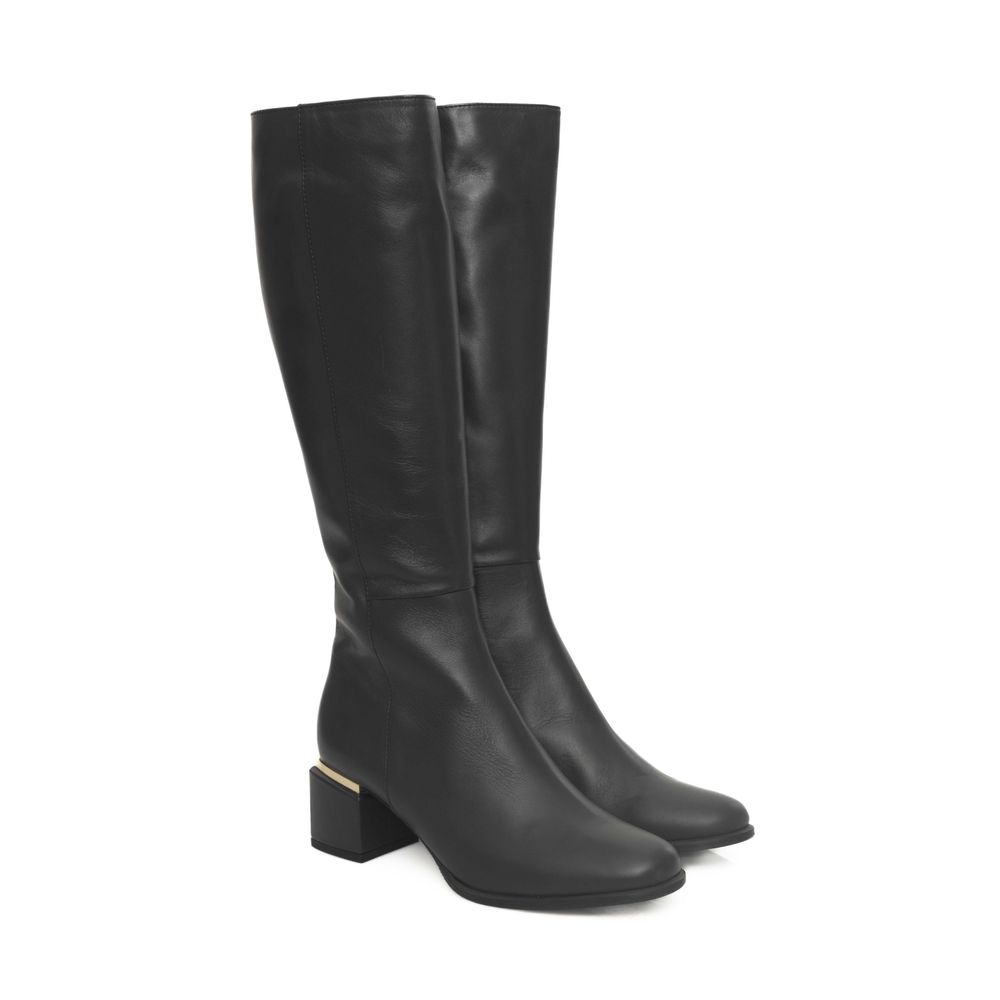 Cerruti 1881 Stiefel aus grauem Rindsleder