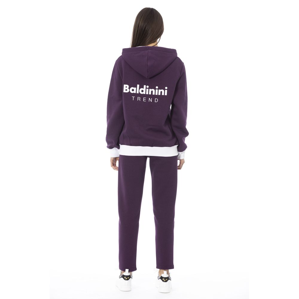 Baldinini Trend Lila Baumwoll-Trainingsanzug