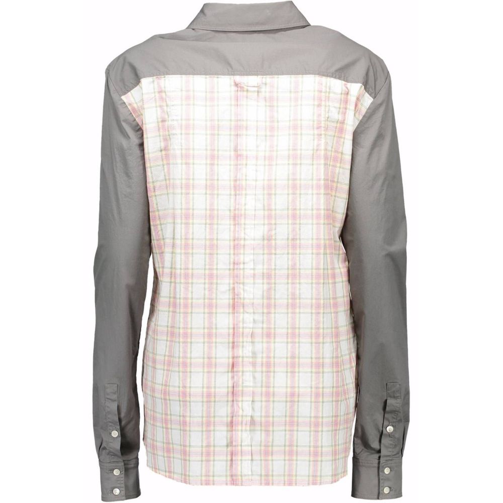 John Galliano Graues Baumwollhemd