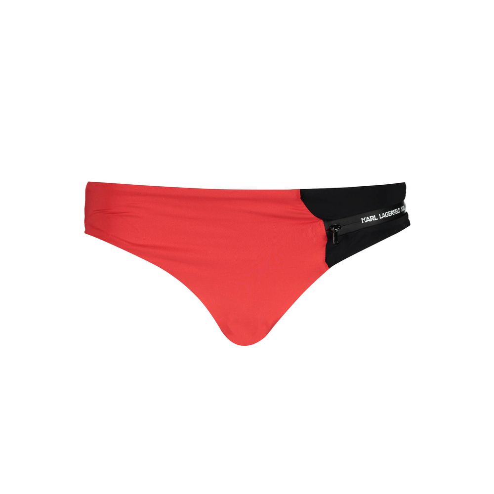 Karl Lagerfeld Rote Elastan-Badebekleidung