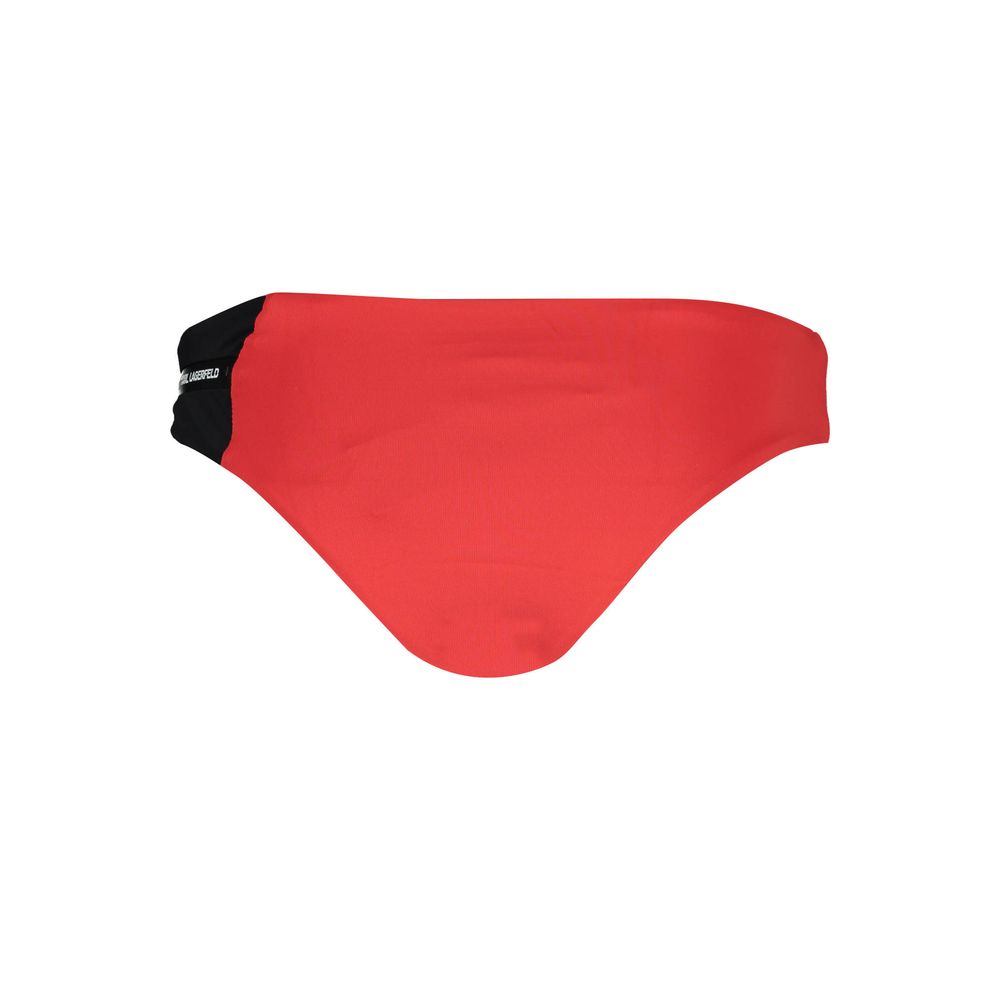 Karl Lagerfeld Rote Elastan-Badebekleidung