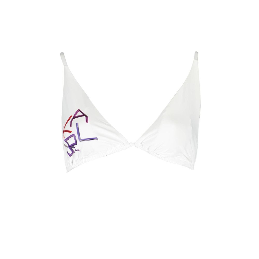 Karl Lagerfeld Weiße Elastan-Badebekleidung