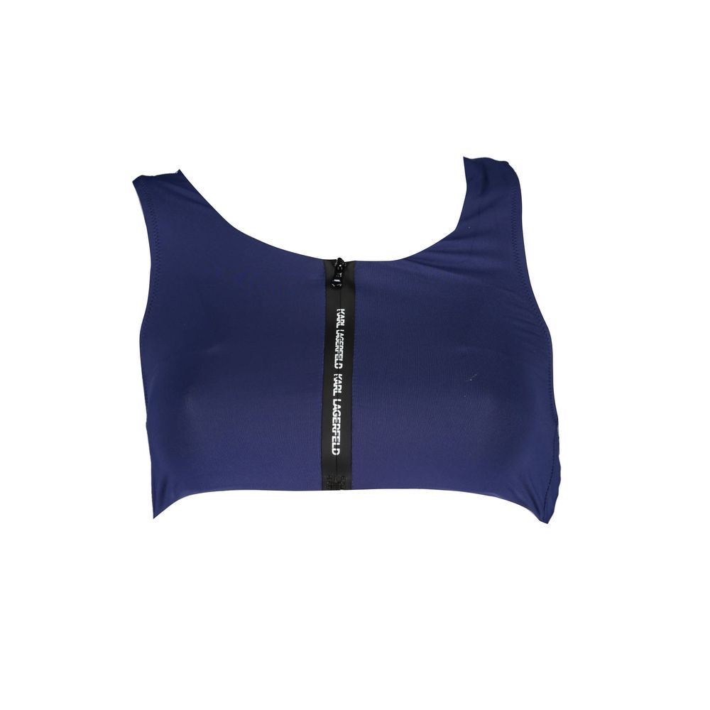 Karl Lagerfeld Blaue Elastan-Badebekleidung