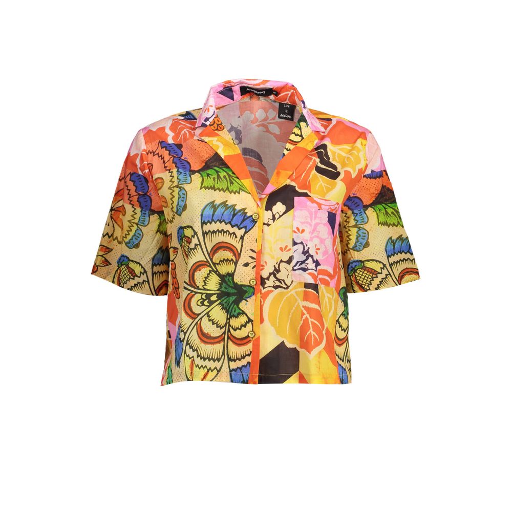 Desigual Gelbes Baumwollhemd
