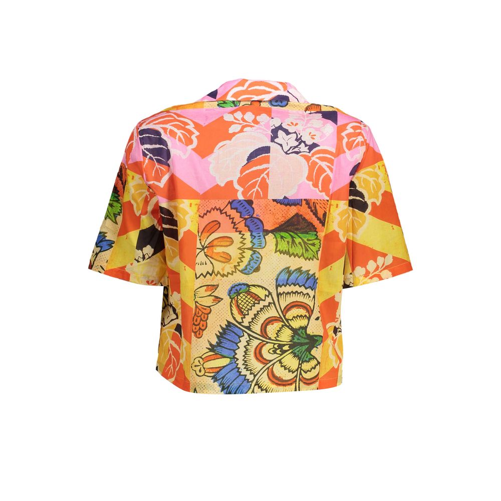 Desigual Gelbes Baumwollhemd