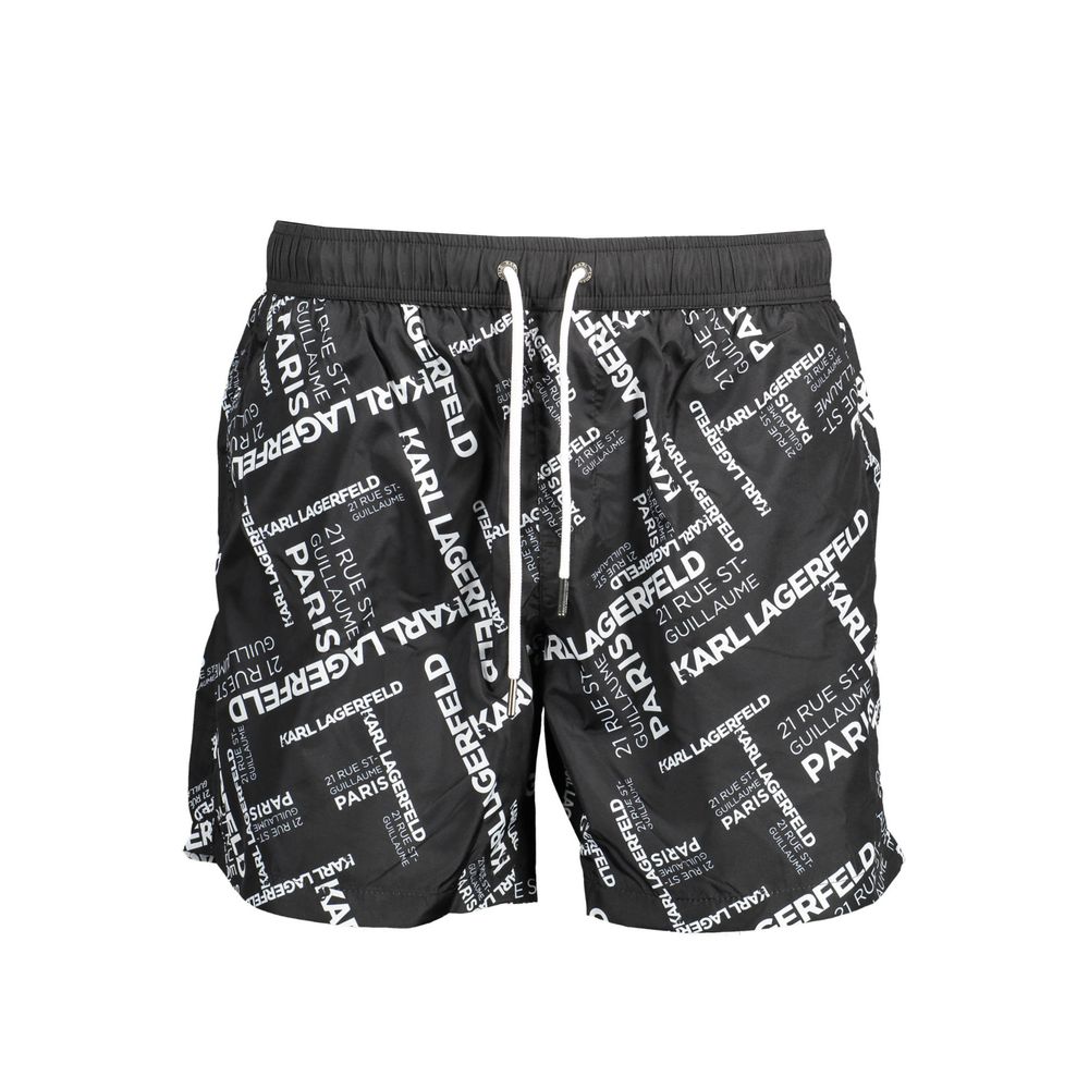 Karl Lagerfeld Schwarze Polyester-Badebekleidung