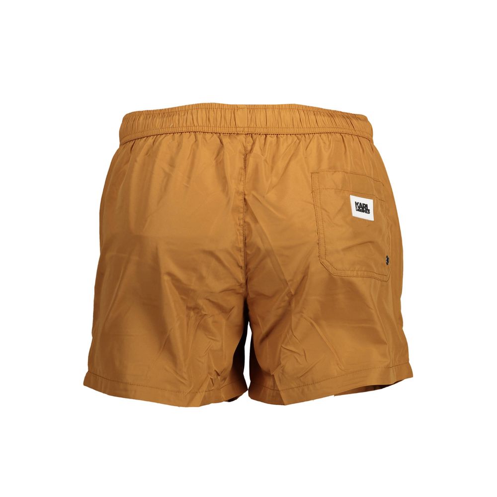 Karl Lagerfeld Braune Polyester-Badebekleidung