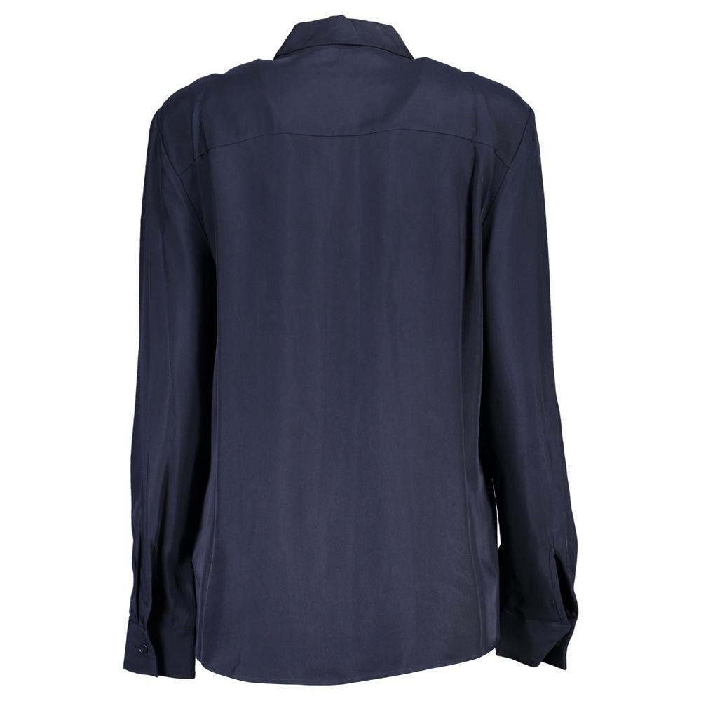 Tommy Hilfiger Blaues Viskose-Hemd