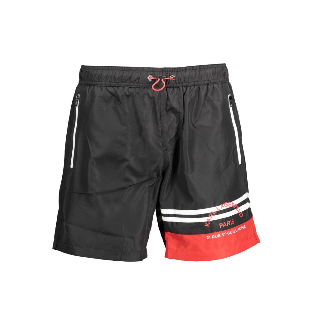 Karl Lagerfeld Schwarze Polyester-Badebekleidung