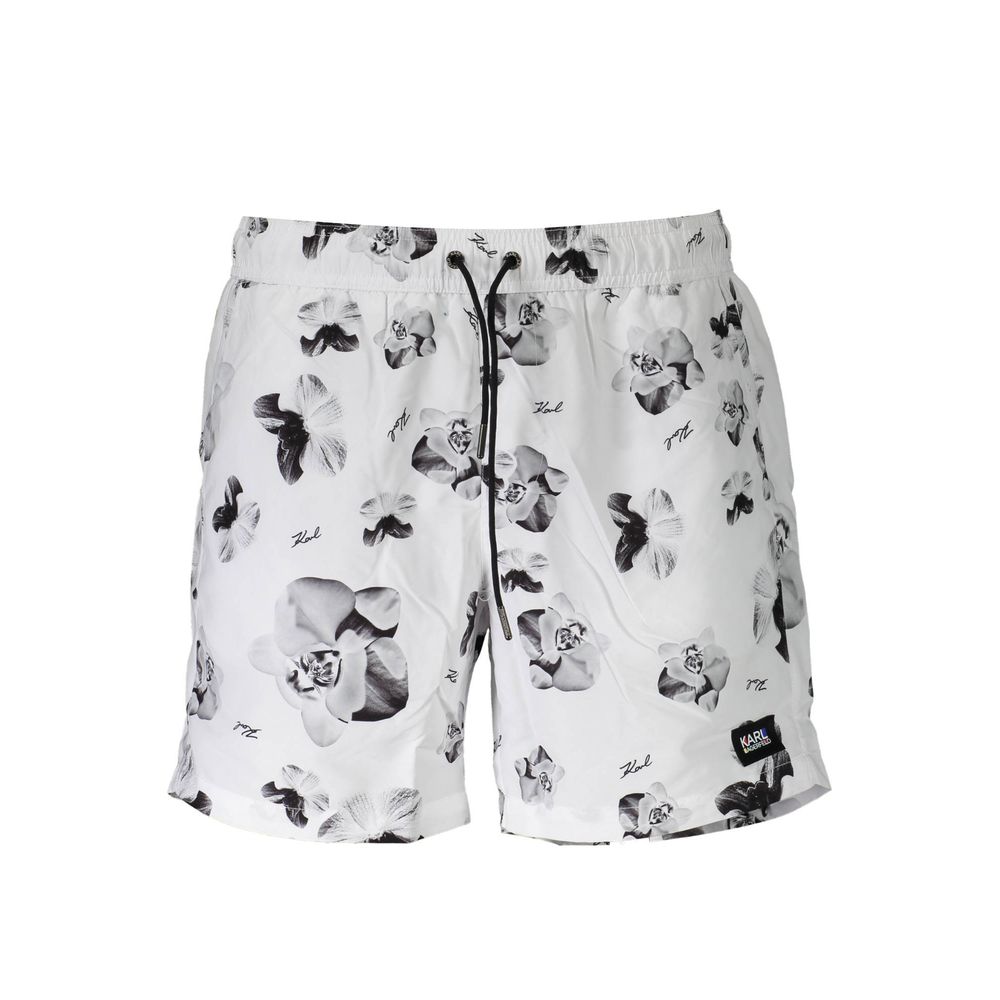 Karl Lagerfeld Weiße Polyester-Badebekleidung