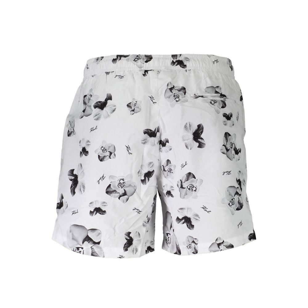 Karl Lagerfeld Weiße Polyester-Badebekleidung