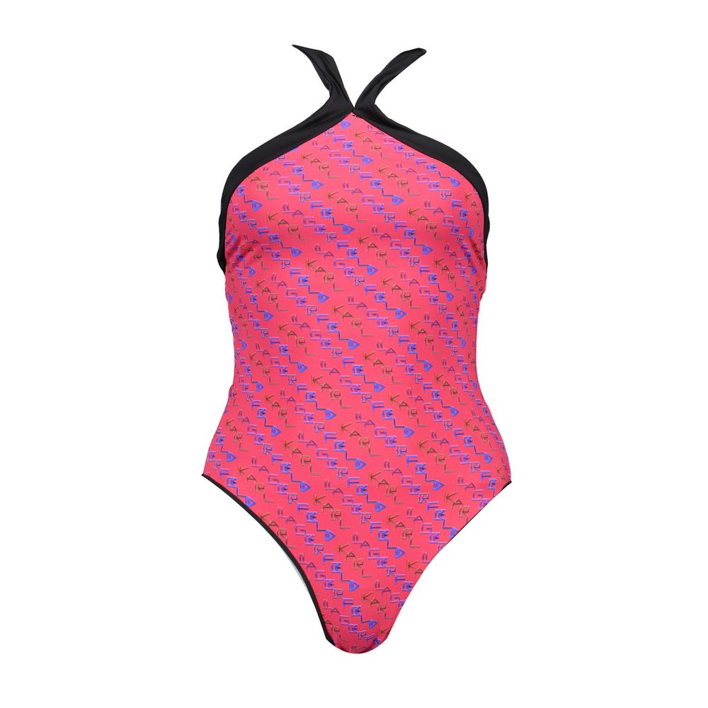 Karl Lagerfeld Rote Elastan-Badebekleidung